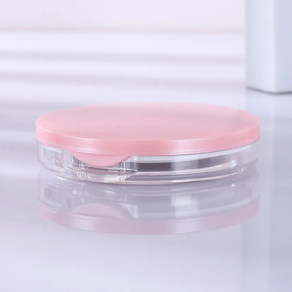 

Portable 5g Powder Box Ultra-thin with Powder Puff Makeup Jar Plastic Empty Cosmetics Container Outdoor