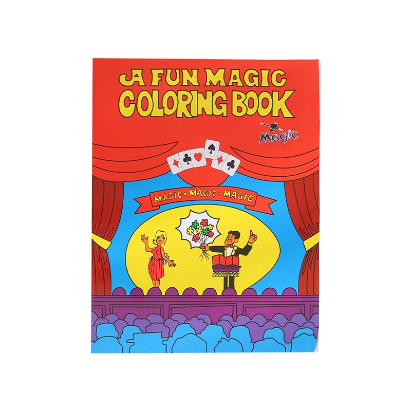 Small Size Children A Fun Magic Coloring Book Comedy Tricks Close-Up Street Props Grimoire Spellbook