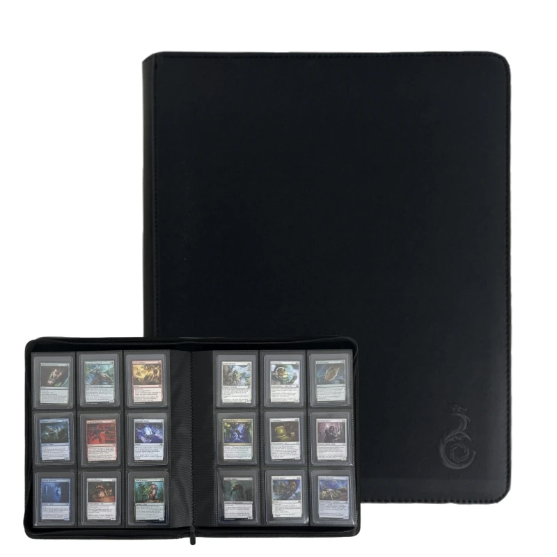 Fasst 360 Toploaders, 9 Taschen, Top-Loader-Ordner zur Aufbewahrung von Karten, Kartenhalter für Sportkarten oder Sammelkarten im Format 3 x 4 Zoll. – Detail 10