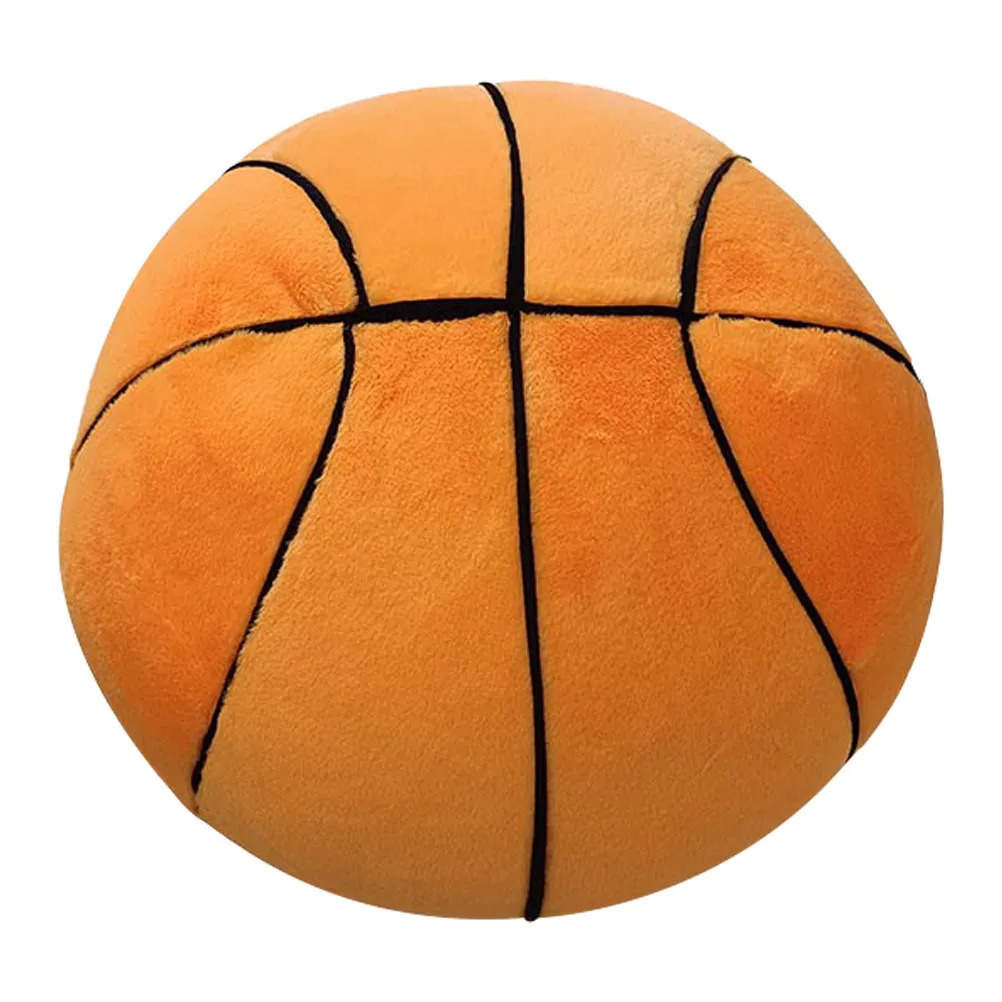 

Basketball Soft Stuffed Throw Pillow 28Cm Cute 3D Ball Indoor Decoration Sports Cushion for Boys Girls Lounge Nap Room