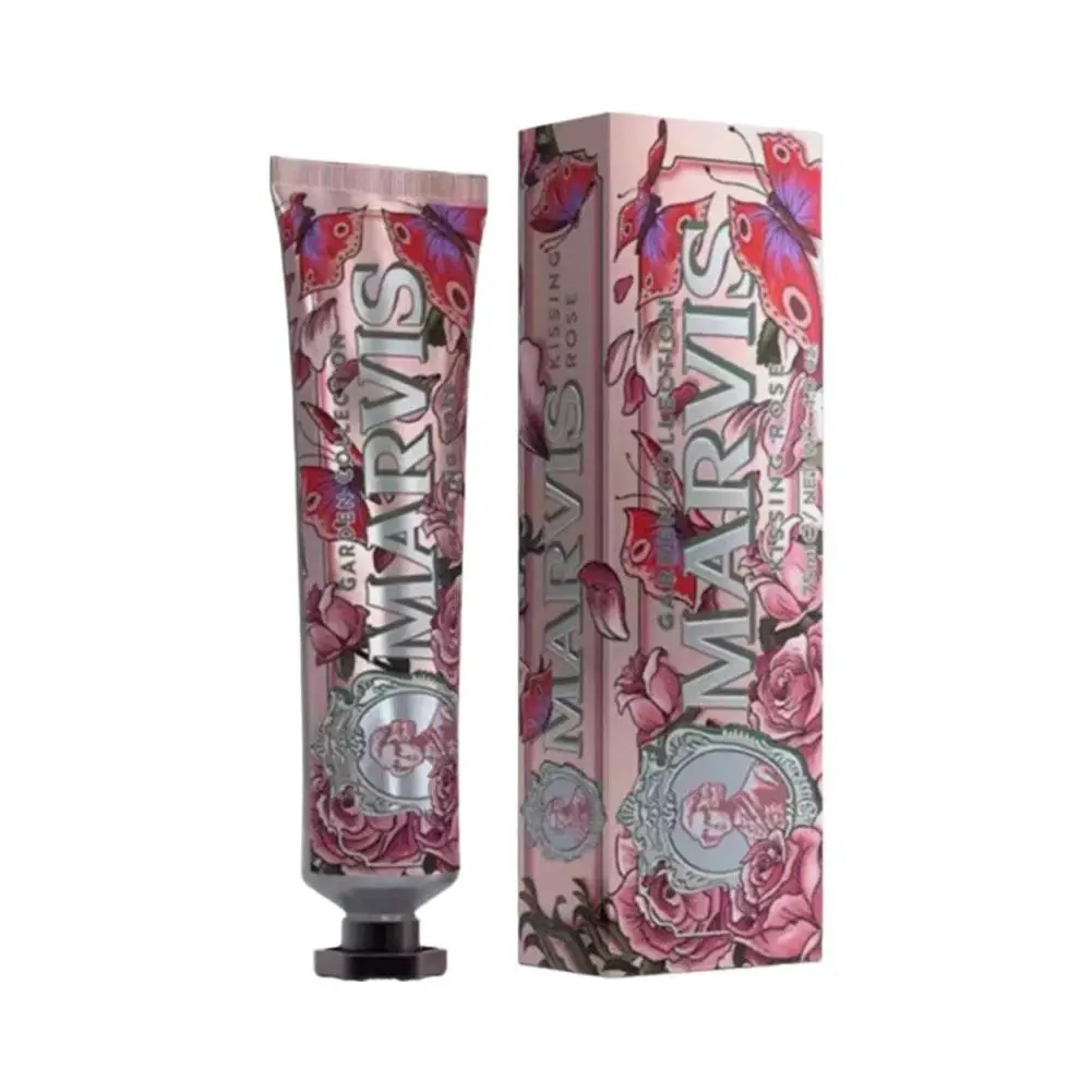 Marvis Whitening Mint Zahnpasta für Erwachsene, blumig, erfrischt den Atem, entfernt Rauchflecken, verhindert Karies und beseitigt Mundgeruch