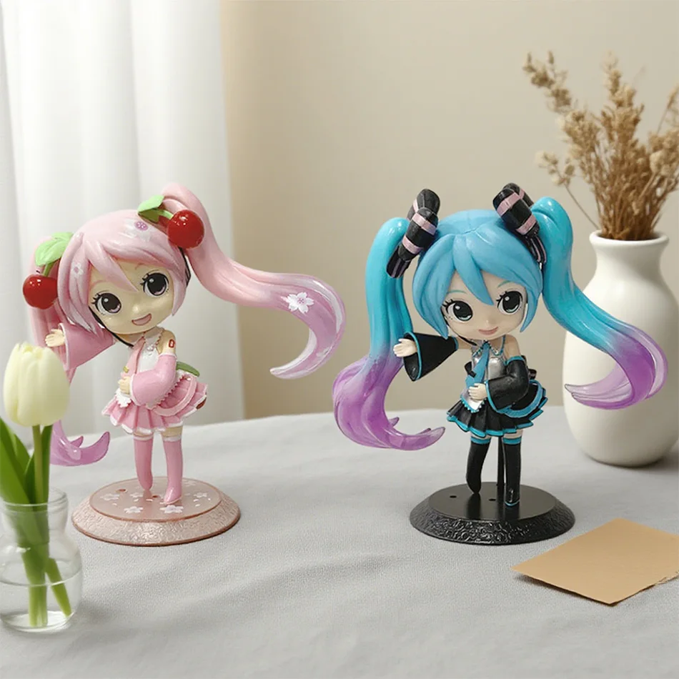 初音ミク アクションフィギュア おもちゃ デスクトップ キュート 初音ミク カワイイスタイル アニメフィギュア おもちゃ PVCモデル コレクタードール 誕生日プレゼント