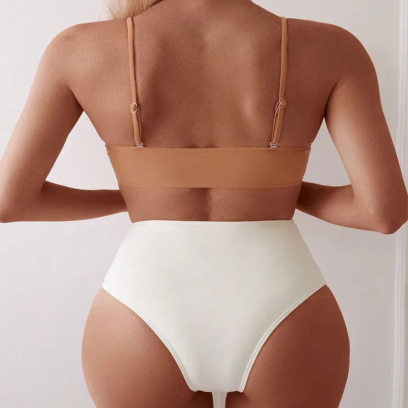 Bandeau Bikini Push Up Women Swimsuits 2024 Sexy Female Swimwear Brazilian Bikini Set Thong Biquini Swim Suits Solid Beachwear