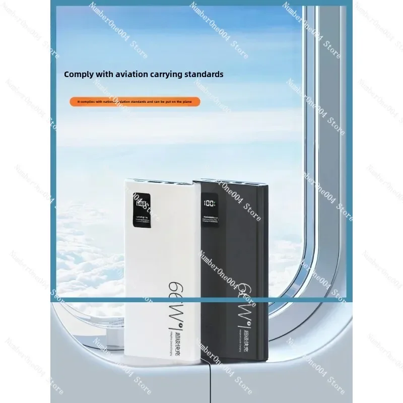 Suitable ForGenuine Power Bank 66W Super Fast Charging 50000 MAh Large Capacity, High-end Customized 40W Mobile Power Supply 300