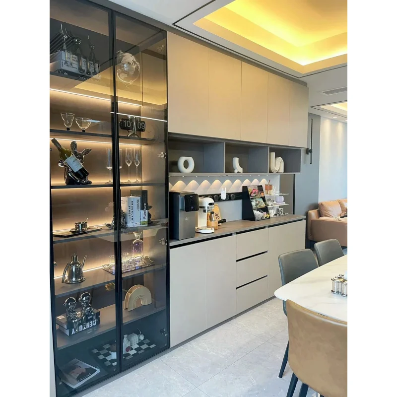custom.Modern Dining Room Furniture Living Room Cabinets Sideboard Cupboard Wooden Bar Cabinet