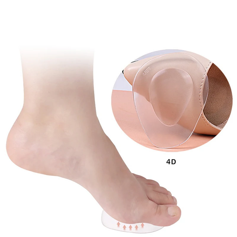 Silicone Gel Forefoot Insole Shoes Pads High Heel Soft Orthopedic Insole Anti-Slip Foot Protection Foot Cushions Pain Relief