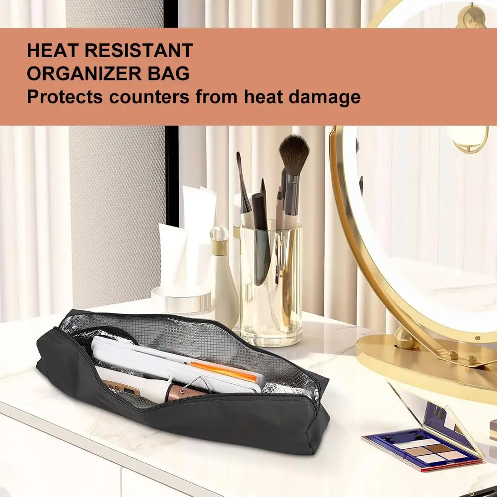 For Travel Curling Iron Bag High-temperature Storage Bag Curling Iron Styling Tools Case Oxford Cloth Material