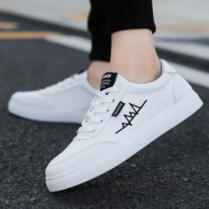 

Man Shoe Lace-up White Spring Autumn Lightweight Sneakers Designer Luxury Low Price Deals Common Work Sale Casual Shoes for Men