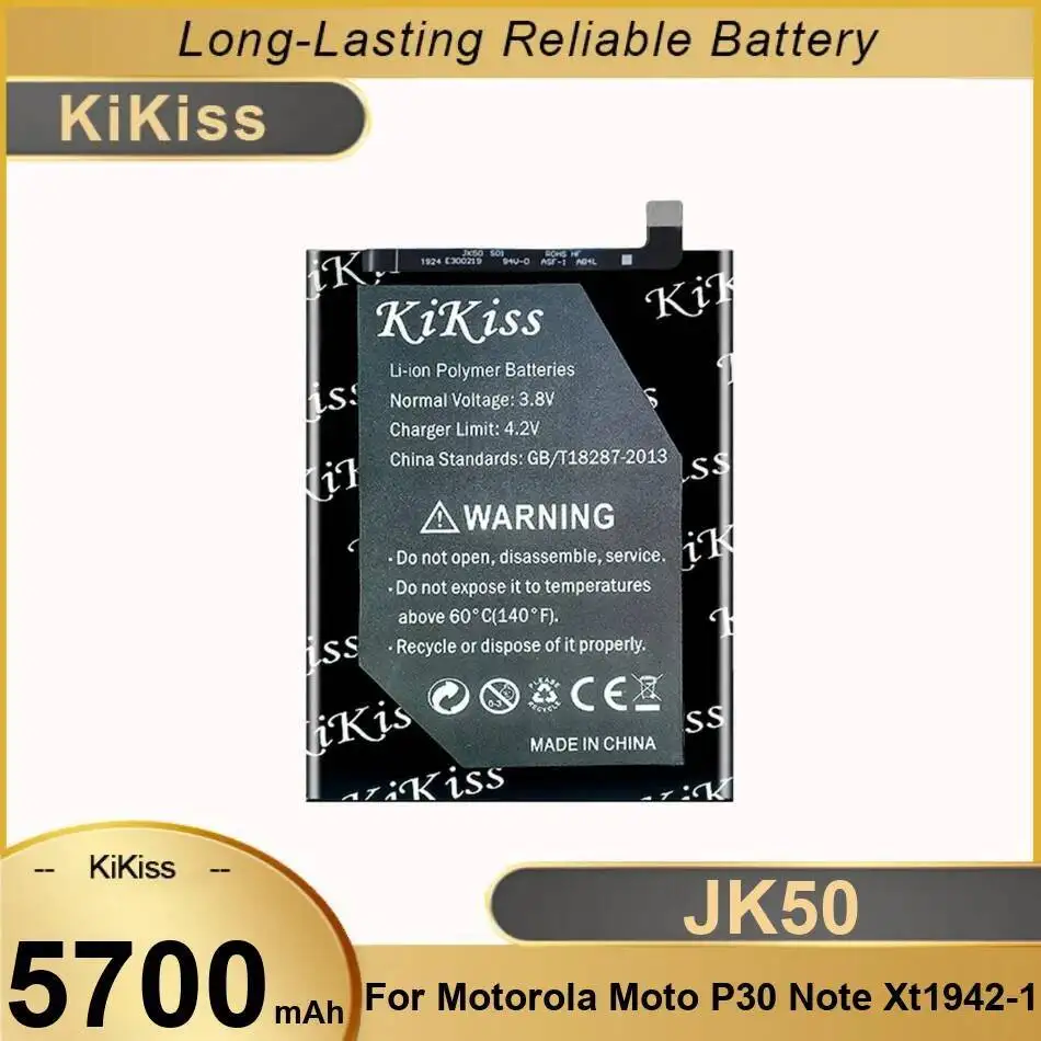 

Надежная сменная батарея для мобильного телефона высокой емкости 5700 мАч JK50 для Motorola Moto P30 Note XT1942-1