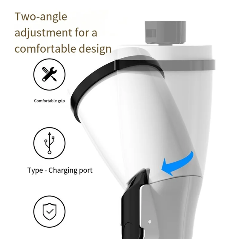 AC39-Multi-Function Electric Folding Cleaning Brush With Replaceable Brush Head Adjustable Speed And Adjustable Extension Handle