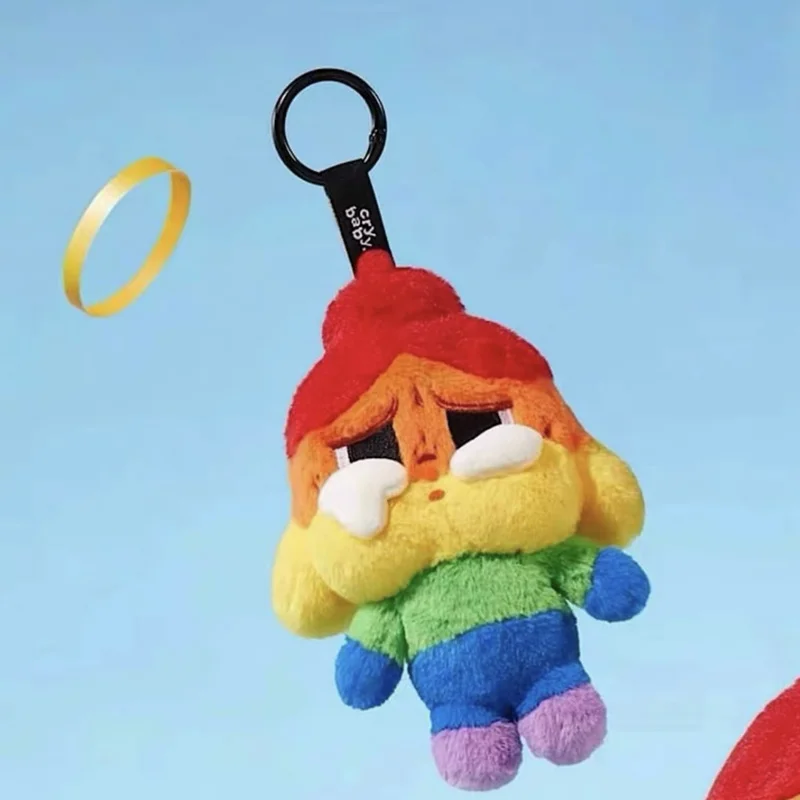 Crybaby Doll The Rainbow Cute Fashion Cartoon Keychain Pendant Decoration Toys For Kids Gifts Cheer Up Series New Hot Sell