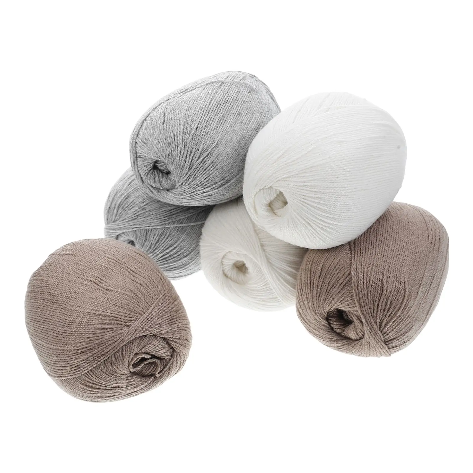 

6 Balls Cashmere Yarn Fine DIY Handmade Knit Glove Wool Crochet Soft for Crocheting Scarf Knitting