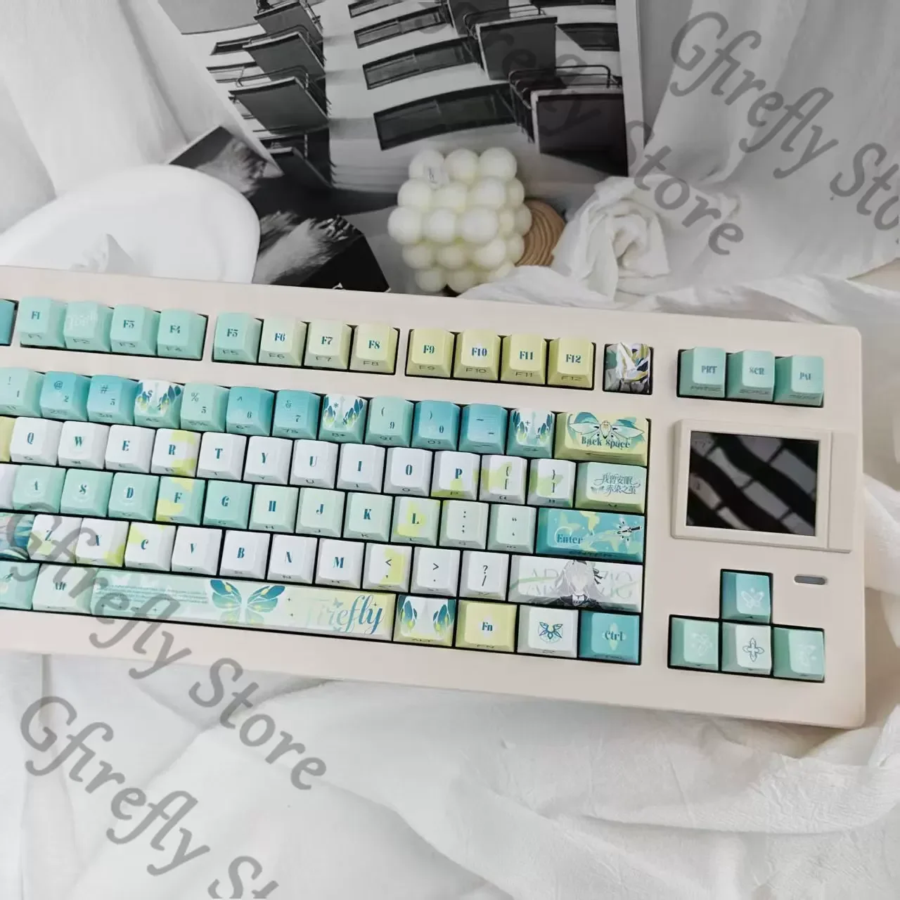 

Колпачки для клавиш Honkai: Star Rail Firefly, оригинальные, PBT, для косплея, аниме, механической клавиатуры Kforce, для отаку