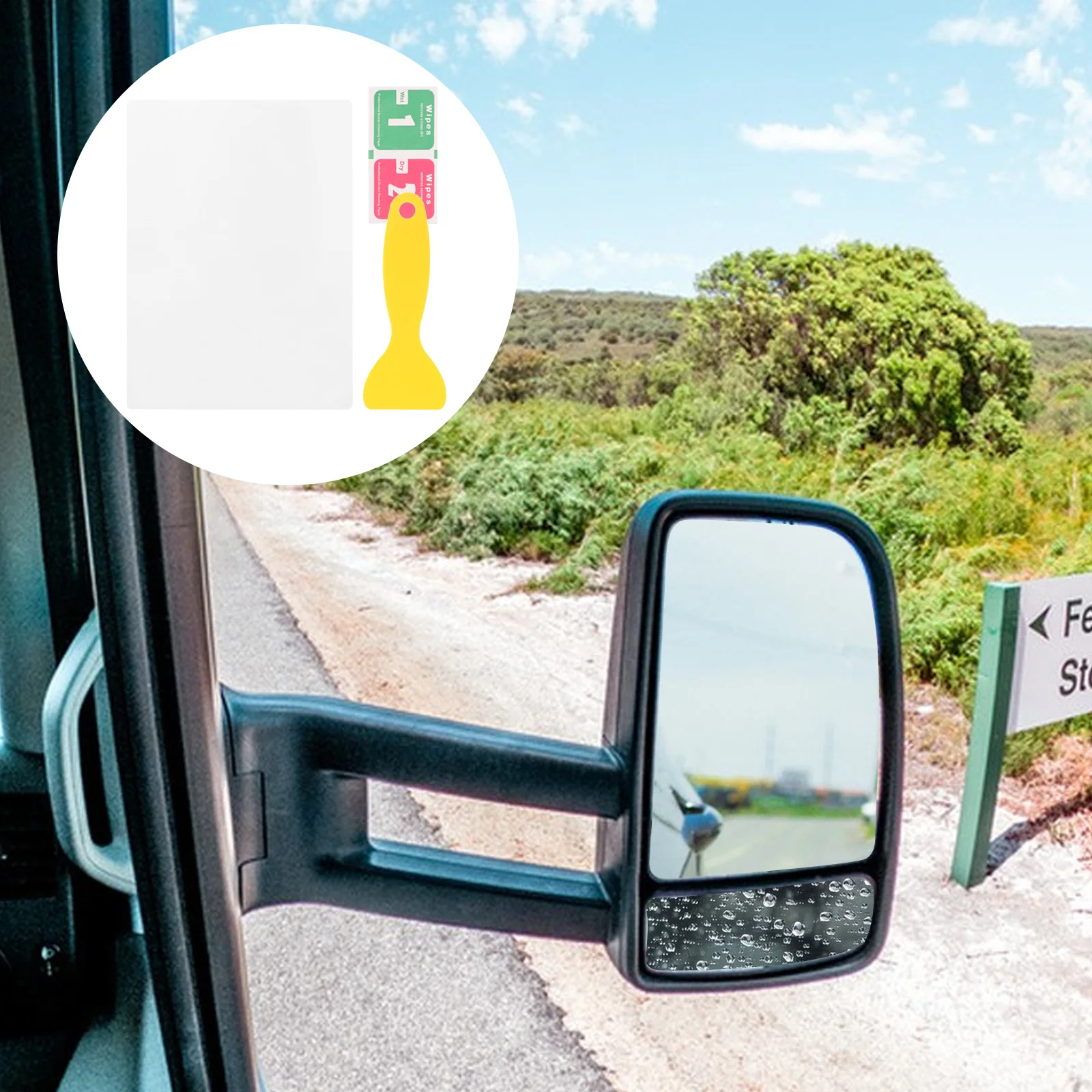 

Truck Rainproof Film Guards for Car Windows Cars Waterproof Membrane Rear View Imported Blue Side Mirror Stickers Films Auto