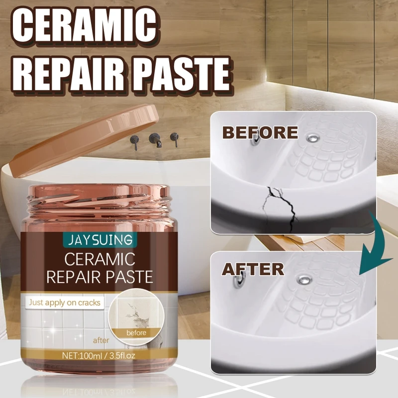 Ceramic Tile Repair Paste Washbasin Bathtub Scratch Crack Floor Tile Marble Restoration Filler Adhesive Paste Household