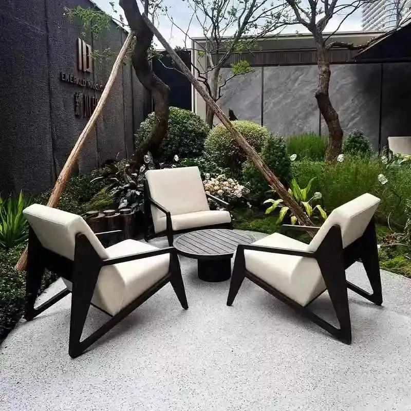 Outdoor furniture Aluminum alloy sofa Garden landscape Hotel club negotiation Reception balcony Leisure chair