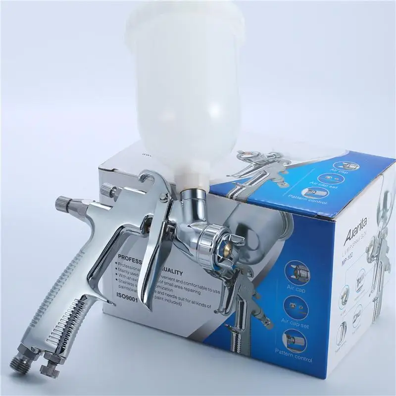High Quality Mini Spray Gun MP-102 LVMP 1.0mm Nozzle with 250ml  Cup spray gun for painting cars professional Tools