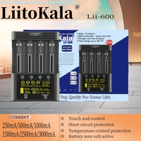 LiitoKala Lii-500 Lii-600 Lii-S8 Lii-PD4 Lii-PD2 LCD 3.7V/1.2V 18650/26650/16340/14500/18500 Battery Charger with screen