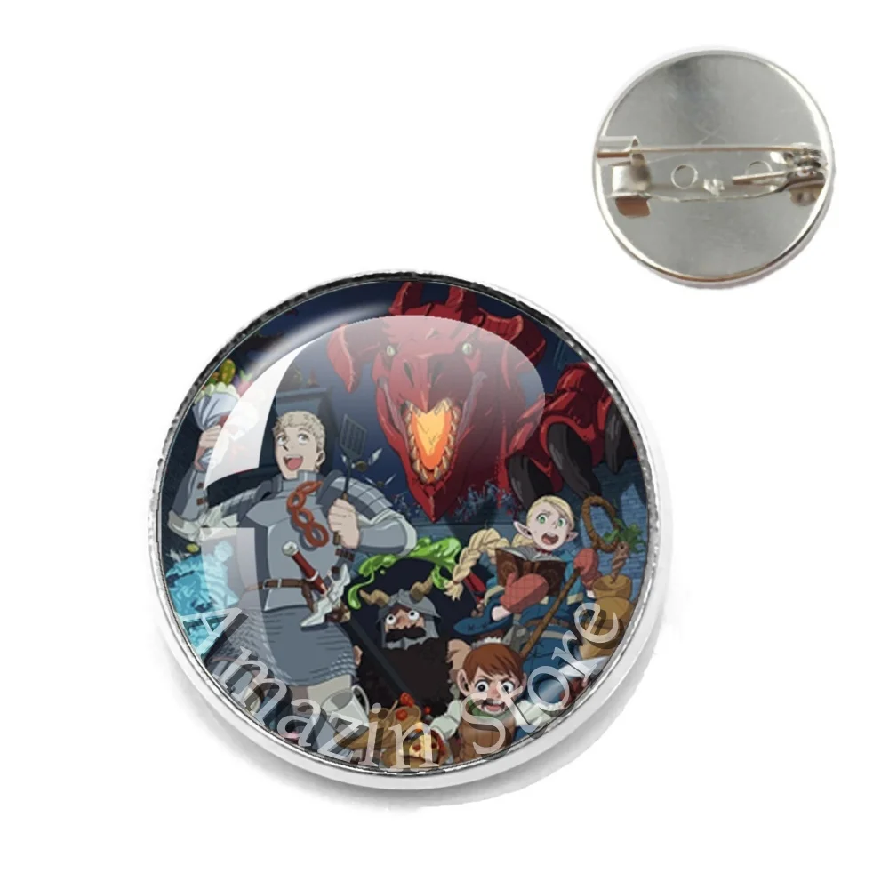Pins de Anime Delicious in Dungeon, Broches de Desenho Animado Raios Tuden Marcille 20mm/25mm para Mochilas, Roupas e Acessórios de Presente JD027