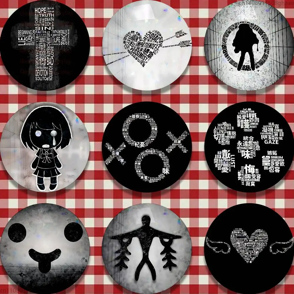 

I Love Maretu Heart Tinplate Enamel Pins Creativity Printed Pictures Text Metal Lapel Badges Brooches