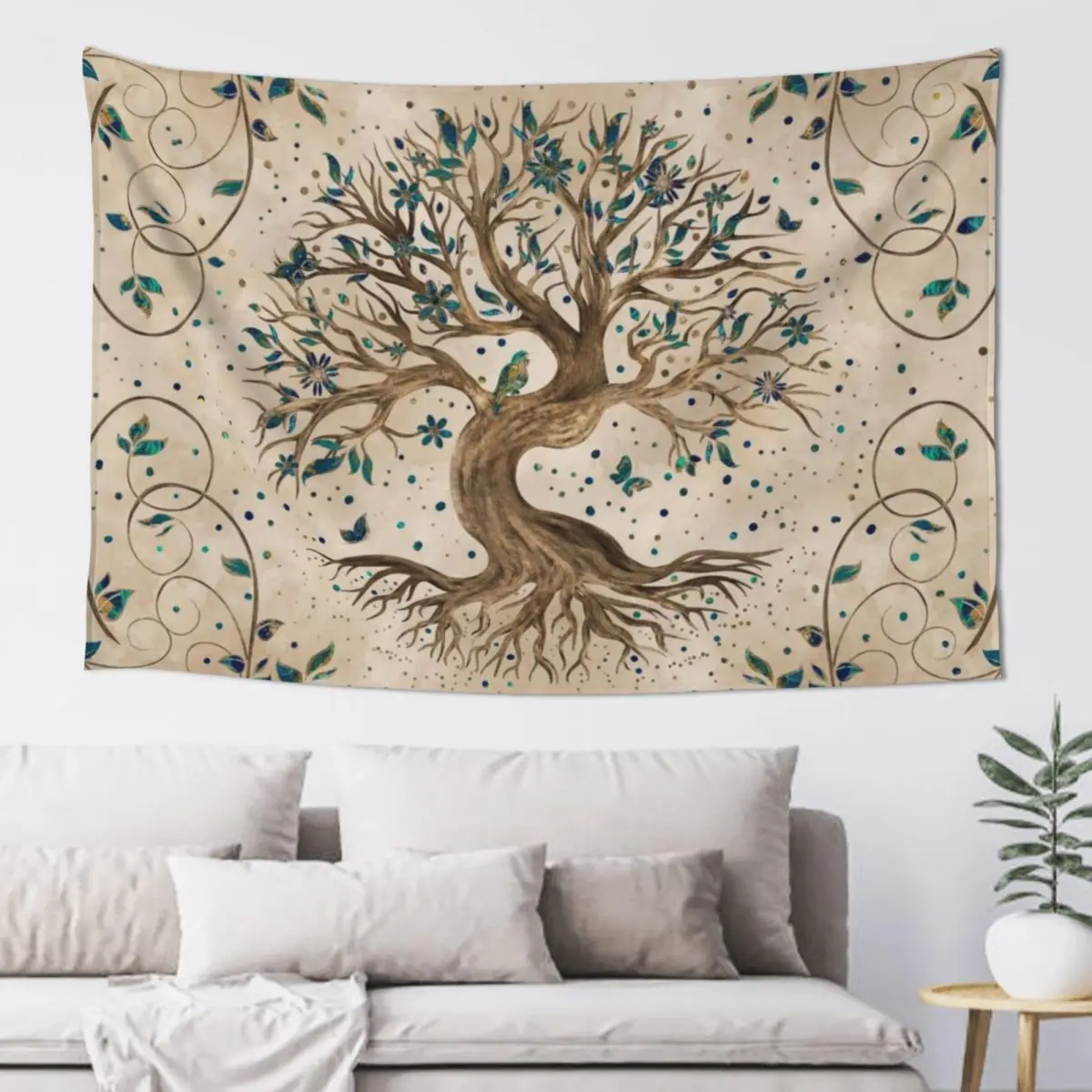 Tree of Life - Yggdrasil Tapestry House Decor Wallpapers Home Decor Wall Decor Hanging Tapestry