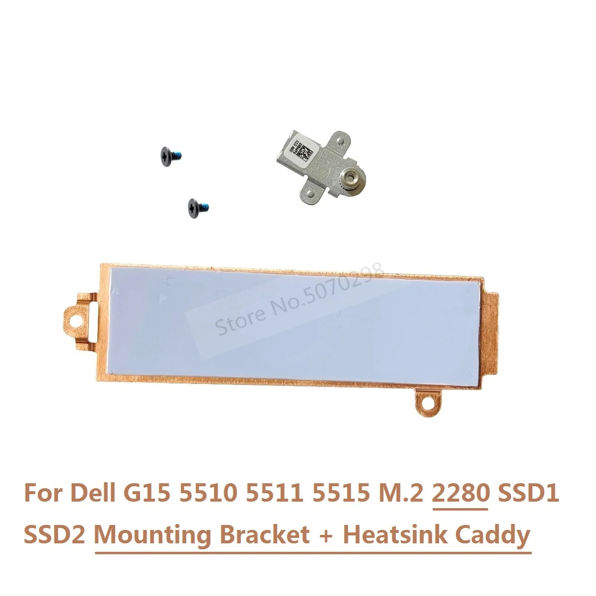 M.2 SSD 2280 Solid State Drive Mounting Bracket Heatsink Caddy Cover 26X1Y X8MY9 for Dell G15 5510 5511 5515 2021 Gaming Laptops