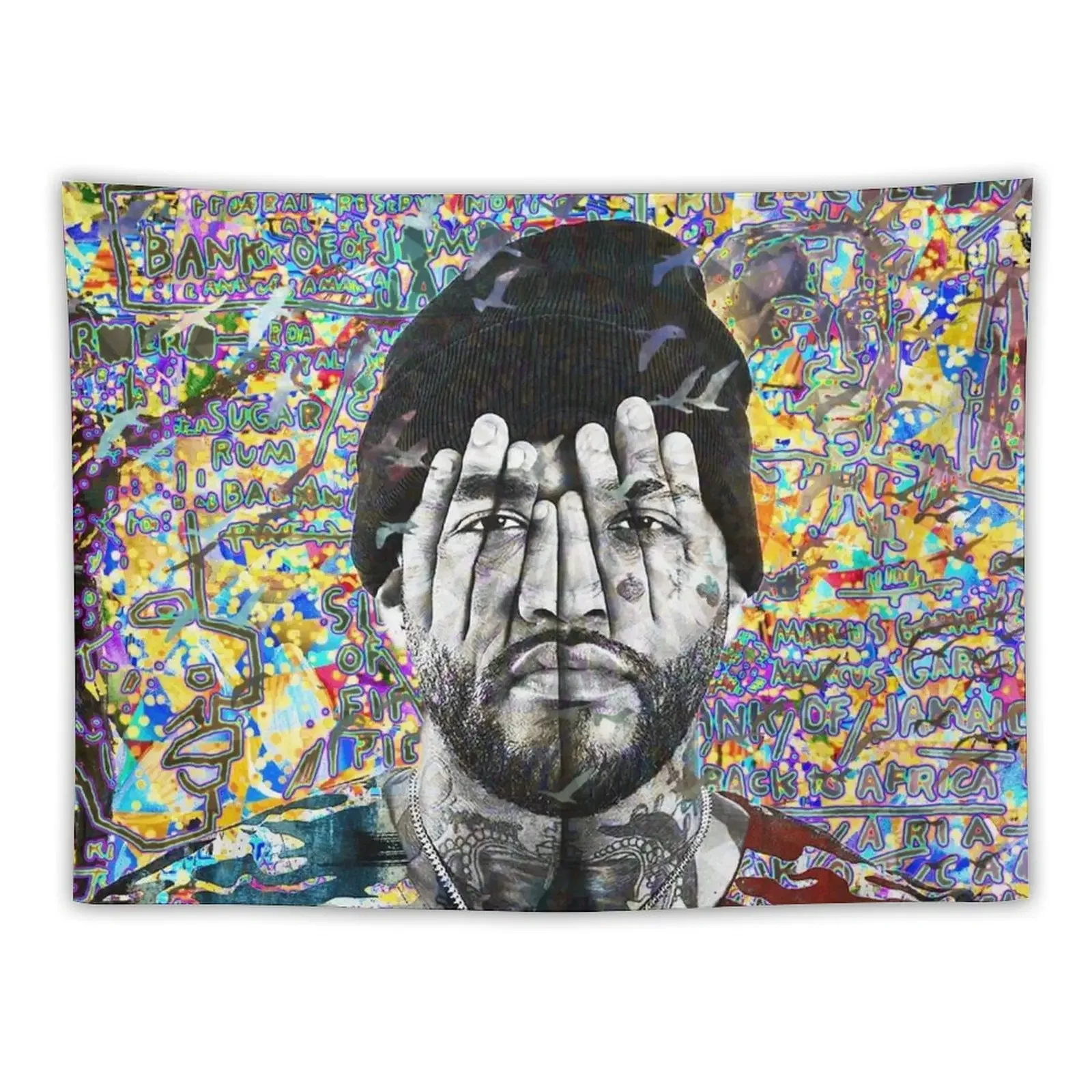 

Joyner Lucas Portrait Artwork Tapestry House Decoration Bedroom Decor Room Decor Aesthetic Tapestry