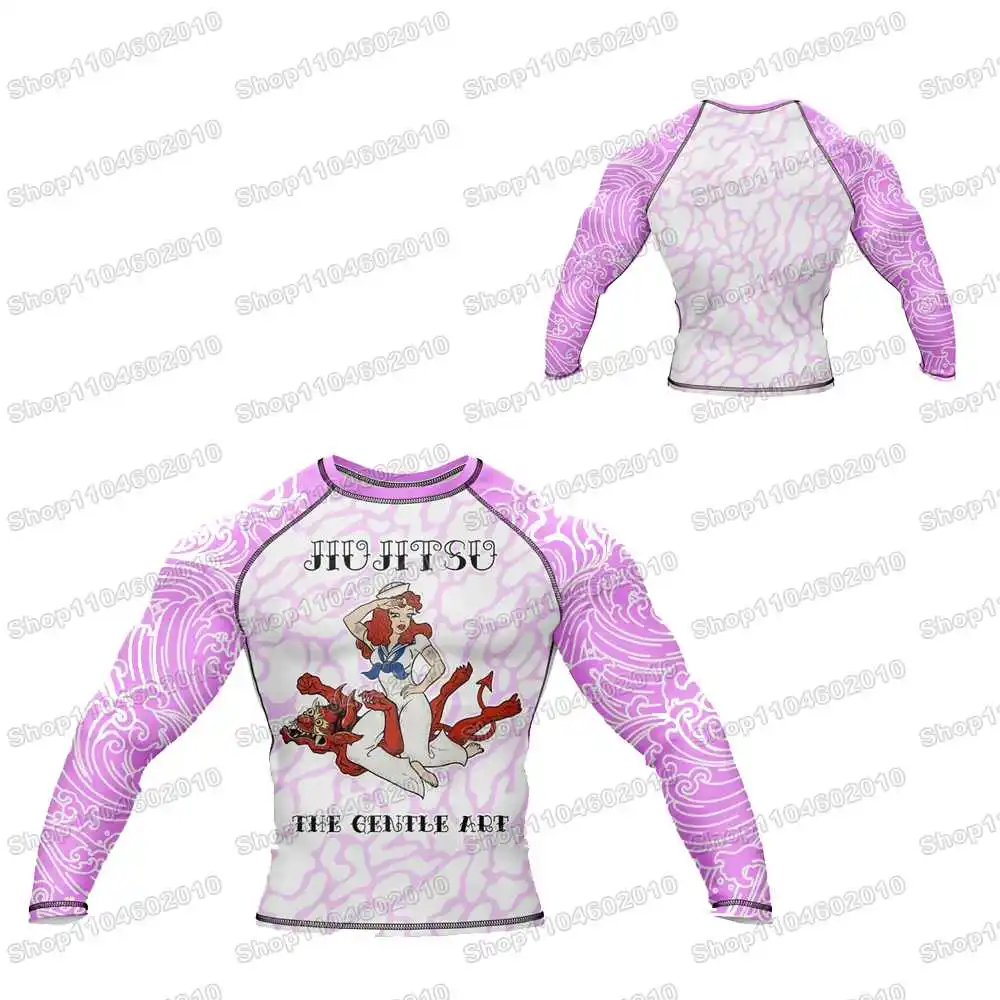 

Demon Breaker Рашгард Серфинг Джерси Пляжные брюки Купальники Дайвинг Тренажерный зал С длинными рукавами ММА BJJ Мужчины Джиу-джитсу Фитнес-наборы