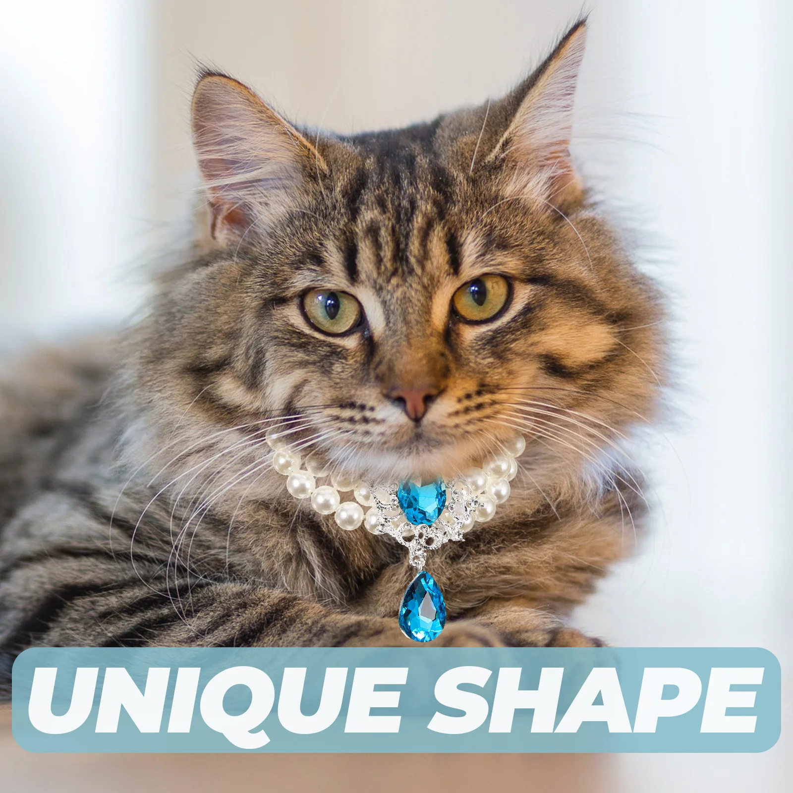 

Adjustable Pearl Cat Collar Pet Necklace Party Dog Collar Decorative Pearl Necklace Pet Accessory Cat Jewelry Dog Collars