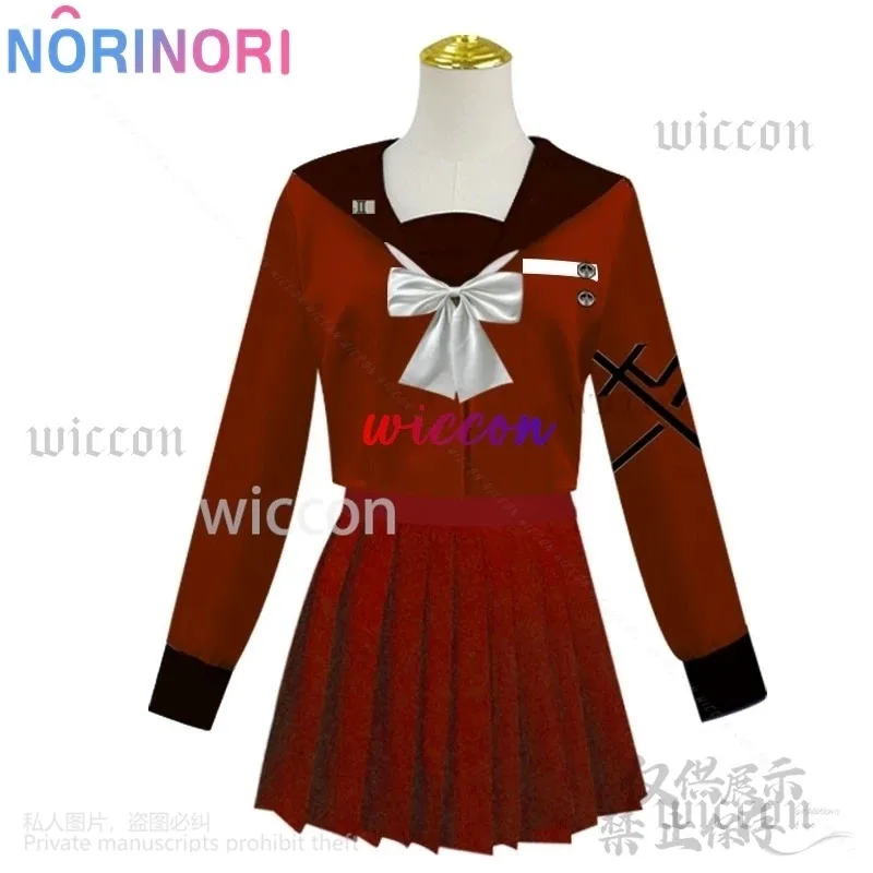 أنيمي لعبة المائة خط Tsukumo كاكو تأثيري حلي اليابانية جيراي كي الفتيات زي مدرسي JK فستان أحمر الوردي مخصص