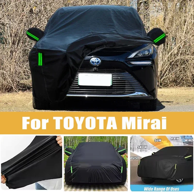 

For TOYOTA Mirai Full Car Cover Four Seasons Outdoor Sun Anti UV Rain Snow Dust Protection Oxford Cloth Accessories