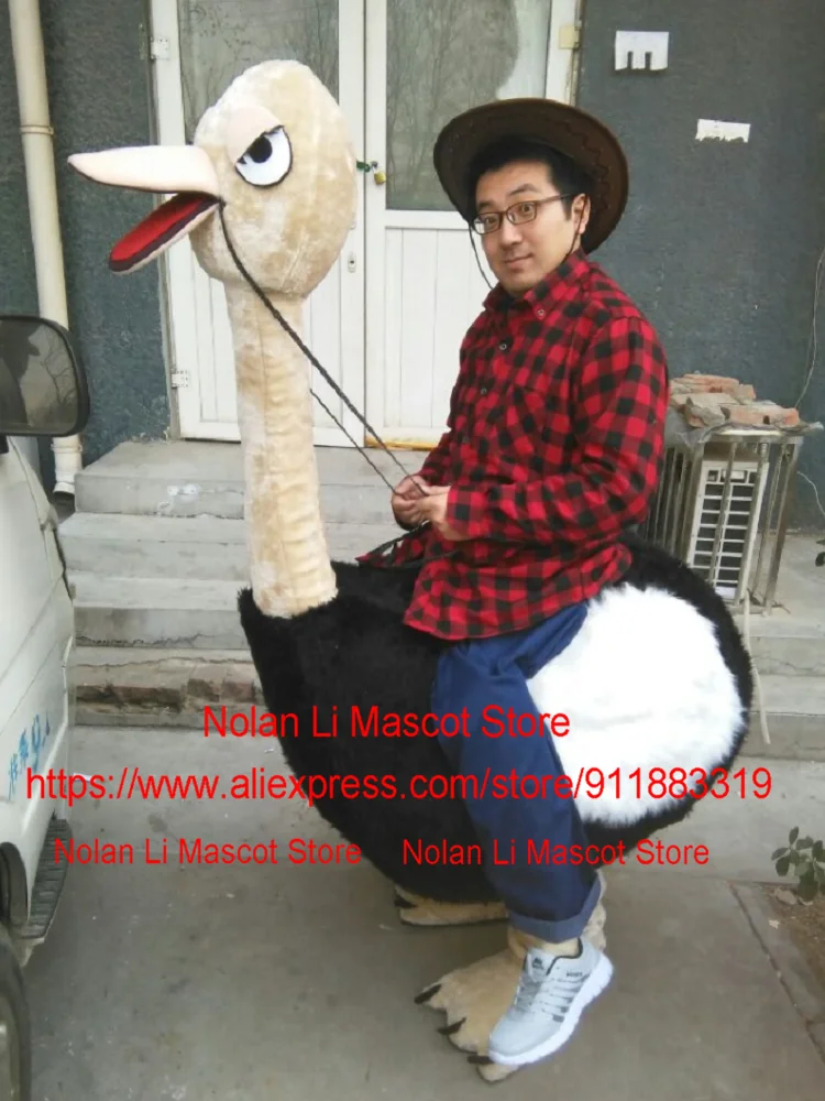 

High Quality EVA Material Man Riding Ostrich Mascot Clothing Cartoon Set Role-Playing Advertising Game Adult Holiday Gift 291