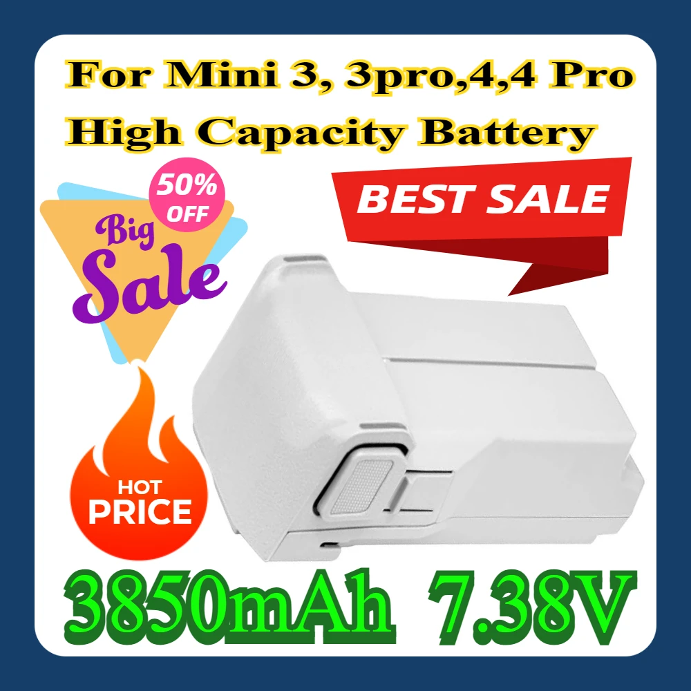 

For Mini 3, 3pro,4,4 Pro Brand 3850mAh High Capacity Replacement Battery
