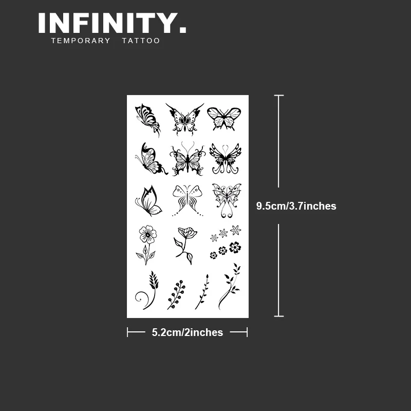 Butterfly Finger Tattoo temporary tattoo sticker, waterproof magic tattoo, lasts to 8-15 days fake tattoo, semi permanent tattoo image 4
