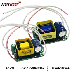 5pcs LED Driver Power Supply 10W 3X3W 4X3W Lighting Transformers DC 6-10V 600mA 900mA For 10W Led Chip Input 85-265V Constant Cu
