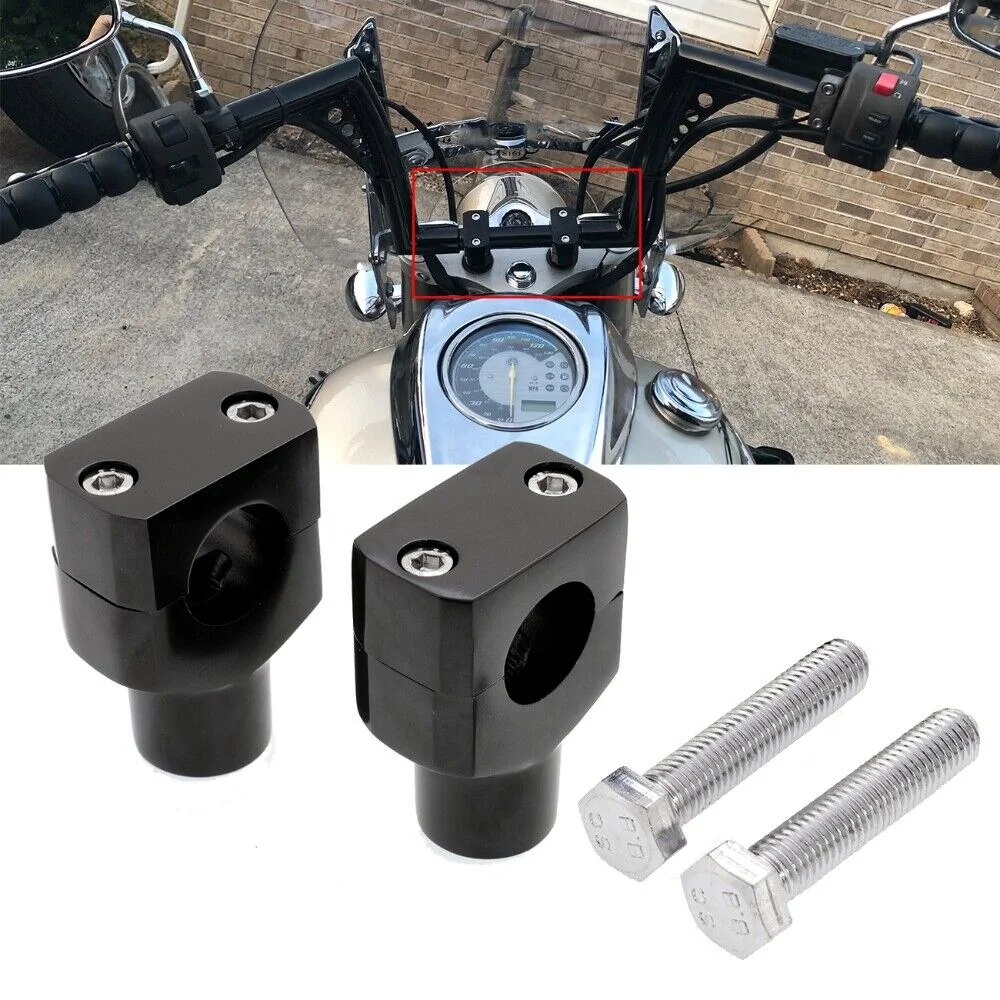 

25mm Motorcycle Handlebar Handle Bar Mount Adapter Risers Clamp For Harley Dyna Sportster XL883 Softail Touring Accessories