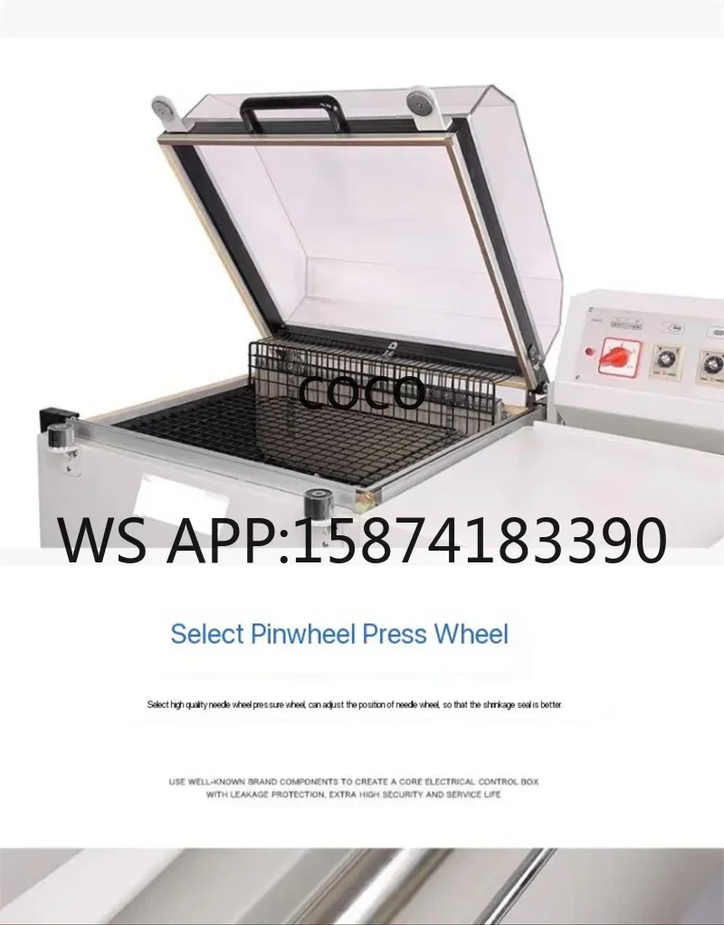 Handheld Film Cutting Shrink Packager, POF PVC PP Plastic Bag Carton Box Heat Shrink Wrap Machine
