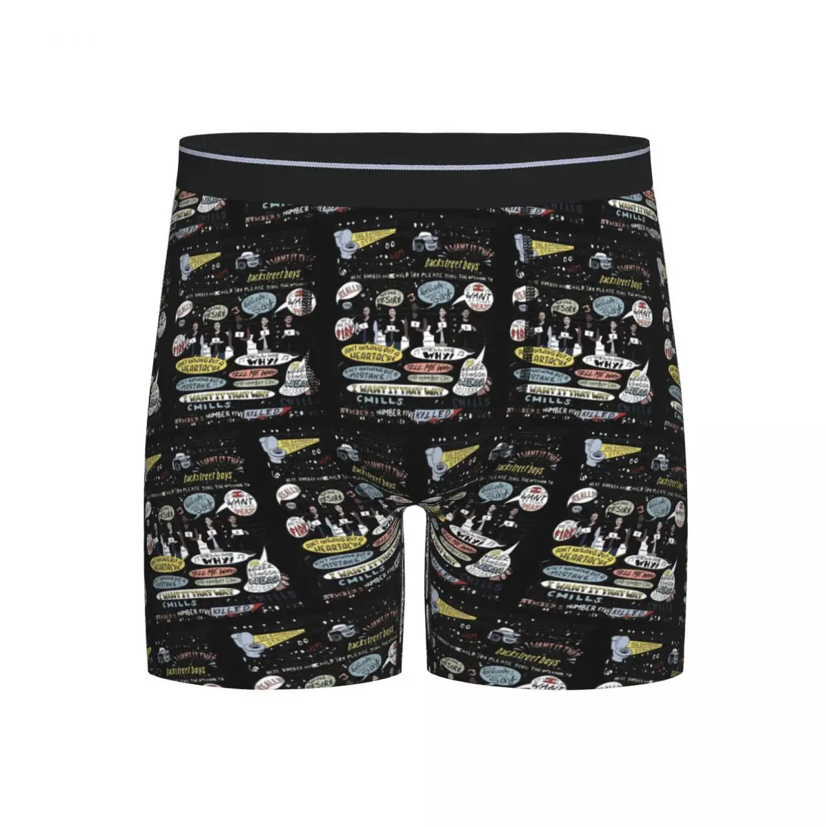 

Длинные трусы-боксеры, шорты I Want It That Way B99, цветные трусики, мужское удобное нижнее белье для мужчин, подарки бойфренду