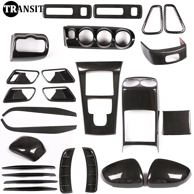 

For Mercedes Benz A Class W177 V177 A180 A200 19-21 Carbon Fiber Center Control gear sticker Decoration Car Interior Accessories