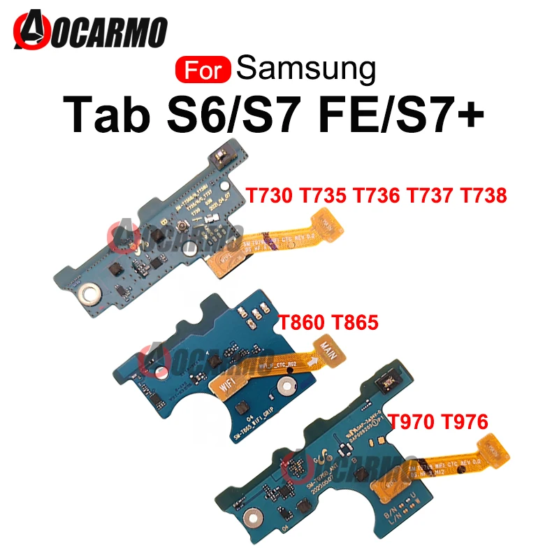 For Samsung Galaxy Tab S7 FE S7+ T970 T976 T730 T735 T736B T870 T875 T878 Tab S6 T860 T865 Wifi Small Board  Flex Cable Repair