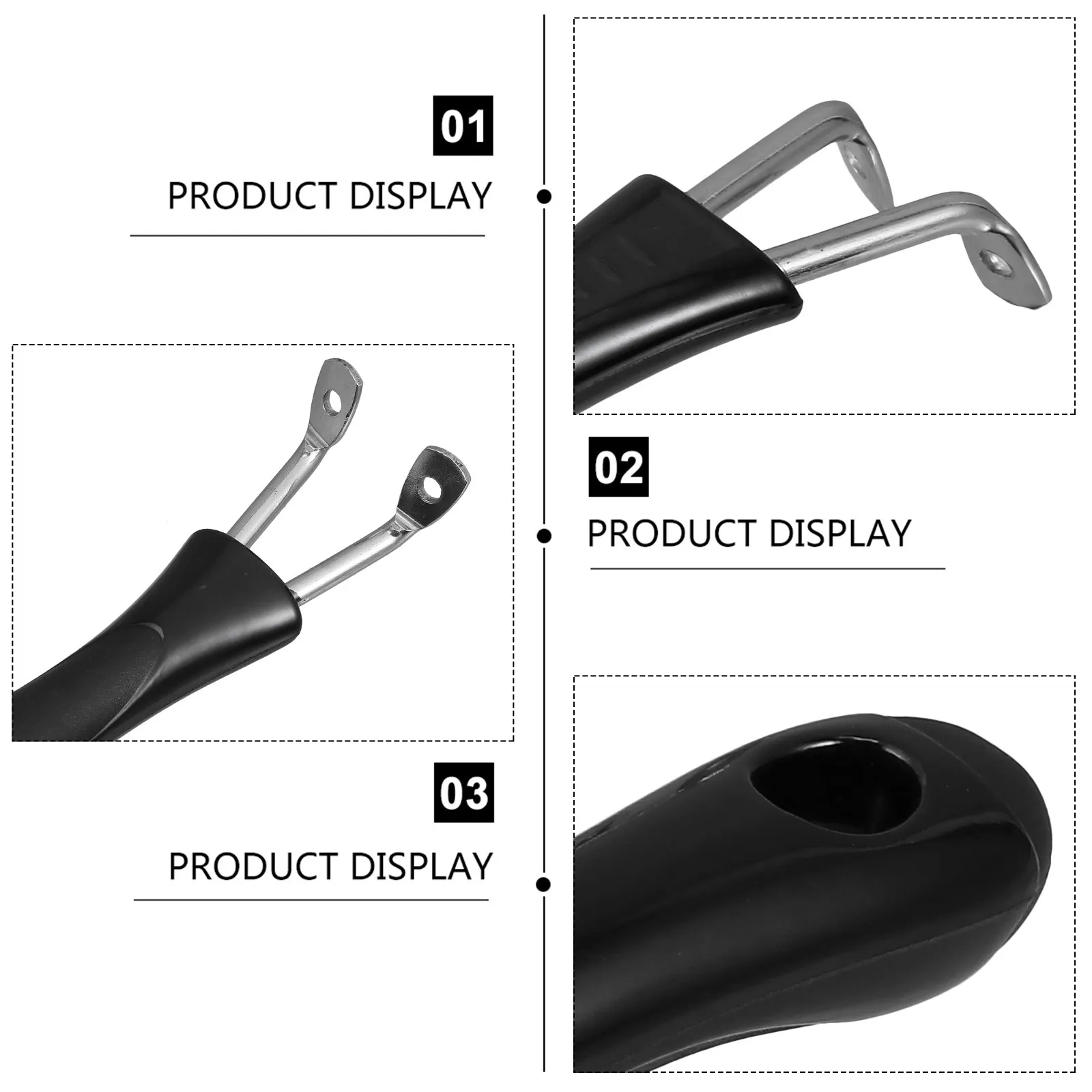 4Pcs Heat Resistant Removable Pot Handle Set Stainless Steel Anti Scalding Pan Grip for Milk Pot Fry Pan Replacement Kitchen view 2