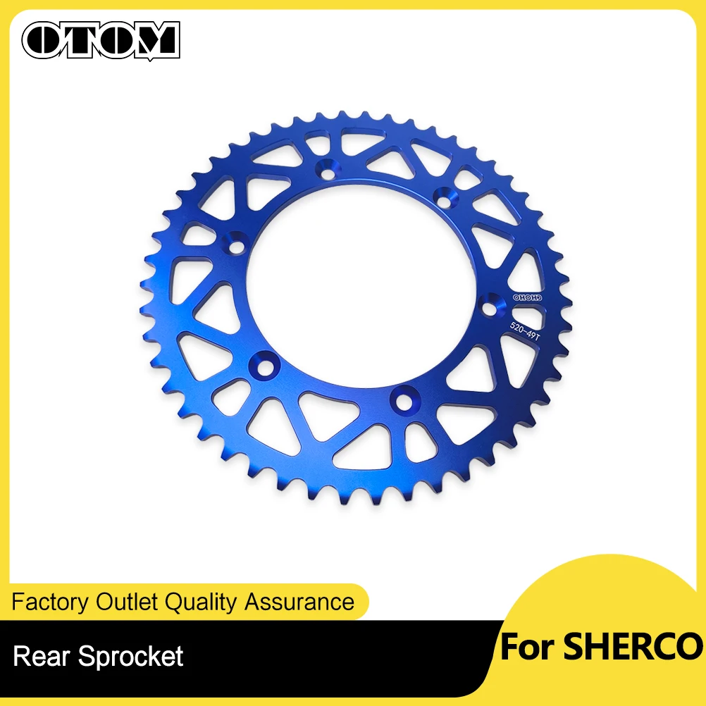 

Задняя звездочка 520, цепь 49T для Sherco SE SEF 125-500 2014-2024, аксессуары для мотоциклов, задняя звездочка, зубчатая алюминиевая приводная шестерня