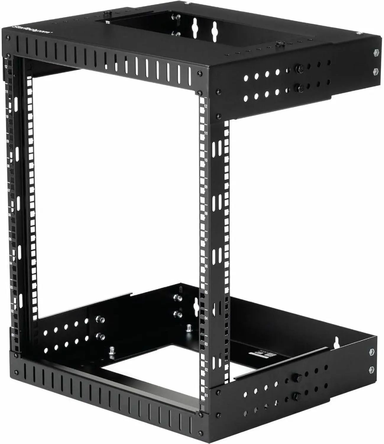 

Heavy-Duty Wall Mount Network Rack, 19" Open Frame Server Rack with Adjustable Depth, Wall Mount Data Ra