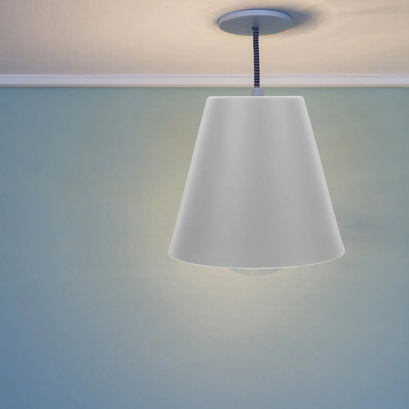 

Grey Industrial Metal Drum Barrel Lampshade Rustic Ceiling Floor Table Lamp Shade Replacement Light Cover Diffuser