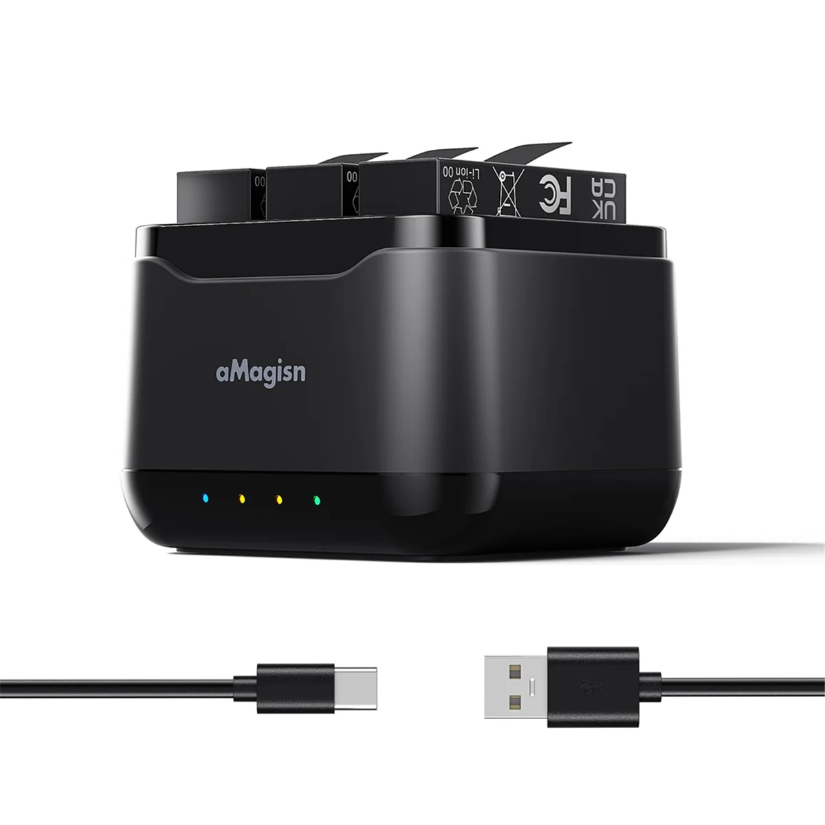 Abgn portátil carregador rápido hub de carregamento de bateria para bateria caixa de carregamento rápido acessórios do carregador