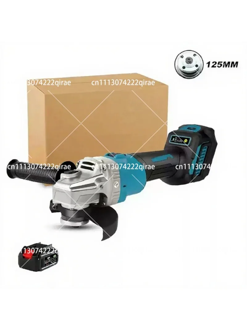 18V Brushless Cordless Angle Grinder, High Power Rechargeable Handheld Polishing & Cutting Tool, 100/125mm 5 inch Disc