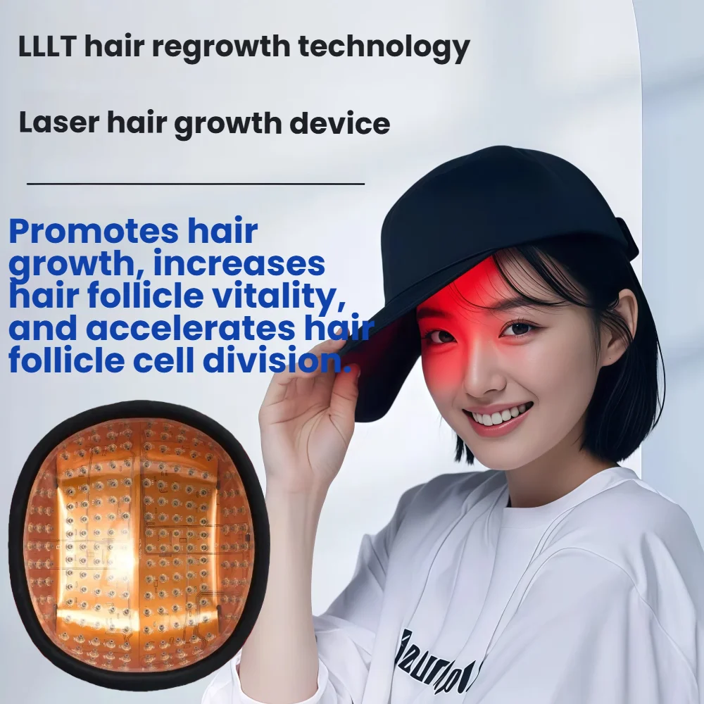 

LLLT Laser Cap Helmet Therapy Device 650nm for hair growth red cap hair growth products fast grow red light hat cap