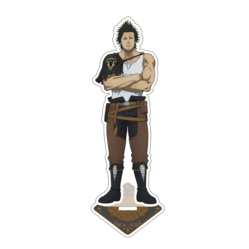 Anime Black Clover Acrylic Stand Asta Yuno Yami Noelle figure Stand Plate Cosplay Prop Decor Cartoons present Fans Gifts 15cm view 4