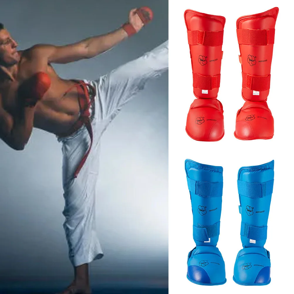 Taekwondo Uniform Karate Sparring Gear Set Leg Hand Protector Shin Guard Palm Boxing Gloves Sock Shoes MMA Training Adult Child