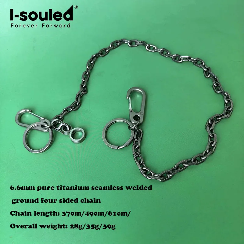

TA1 pure titanium seamless welding grinding four sided chain, rust free, non allergic, lightweight, skin friendly, anti allergic